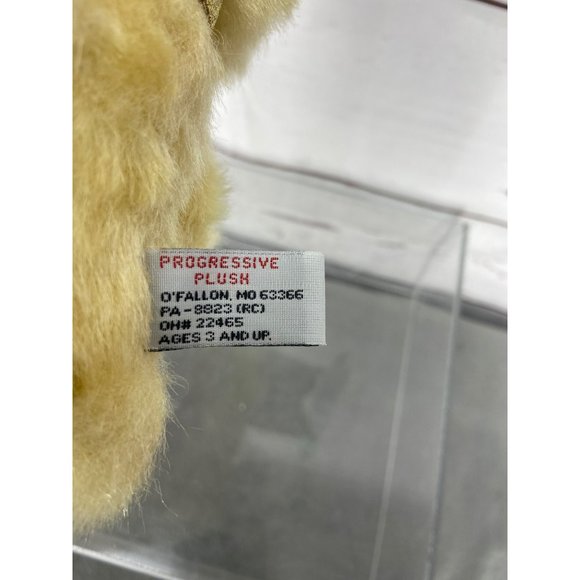 Progressive Plush Yellow Tan Furry Jointed‎ Teddy Bear Stuffed Animal 9" - Picture 6 of 7